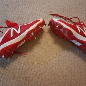 New Balance Kids Red Athletic Shoes